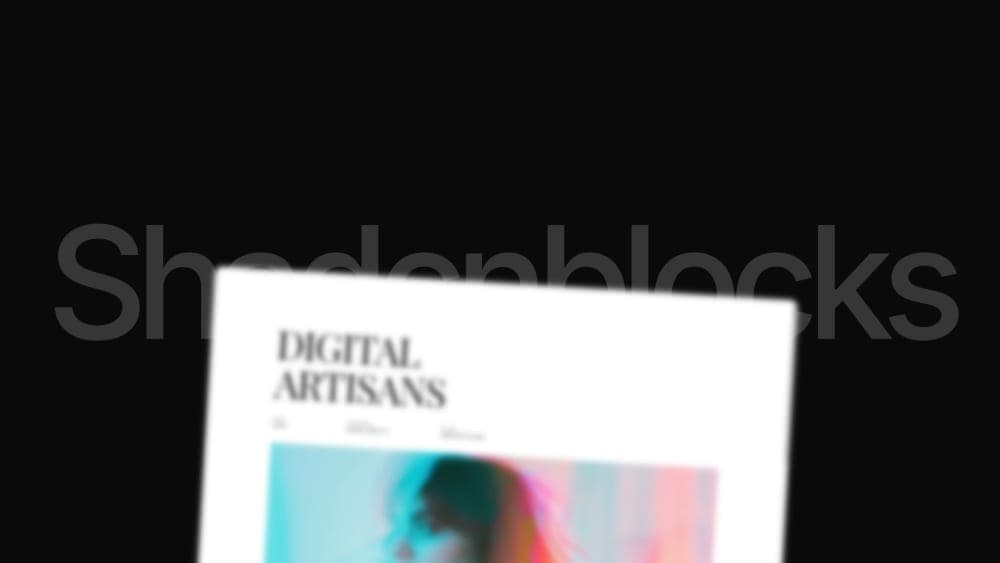 Static design mockup imported into Reelfolio (Screen · Penpot)